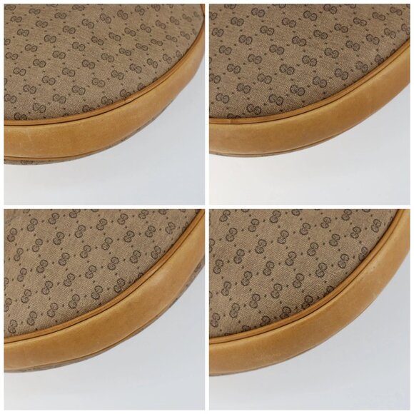 GUCCI Micro GG Supreme Shoulder Bag PVC Beige Gold 001 256 1324 Auth BA7242 - Picture 14 of 16